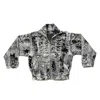 Zasta Studio Men's Color Palette Raw Denim Multicolor Oversized Jacket E Three In Black/white