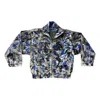 Zasta Studio Men's Color Palette Raw Denim Multicolor Oversized Jacket E Two In Black/white