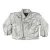 Zasta Studio Men's Color Palette Raw Denim Oversized Multispots Jacket G Six