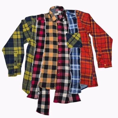 Zasta Studio Men's Deconstructed Flannel Shirt D In Multi