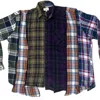 Zasta Studio Men's Deconstructed Flannel Shirt E In Multi
