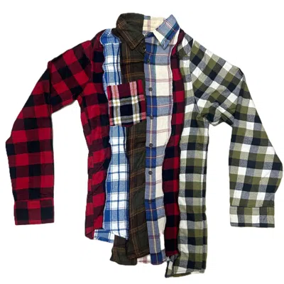 ZASTA STUDIO MEN'S DECONSTRUCTED FLANNEL SHIRT