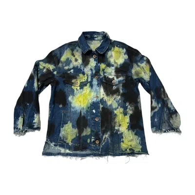 Zasta Studio Men's Denim Jacket Tie Dye Medium D