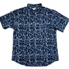 Zasta Studio Men's Organic Handprinted Cotton Summer Half Sleeve Shirt C
