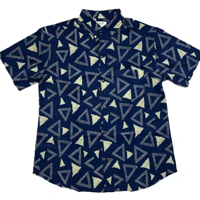 Zasta Studio Men's Organic Handprinted Cotton Summer Half Sleeve Shirt E In Multi