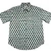 Zasta Studio Men's Organic Handprinted Cotton Summer Half Sleeve Shirt F