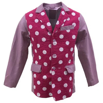 Zasta Studio Men's Pink / Purple Arkas Pink Coat Leather Jacket In Pink/purple