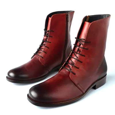 Zasta Studio Men's Red / Black Brick Red Boots