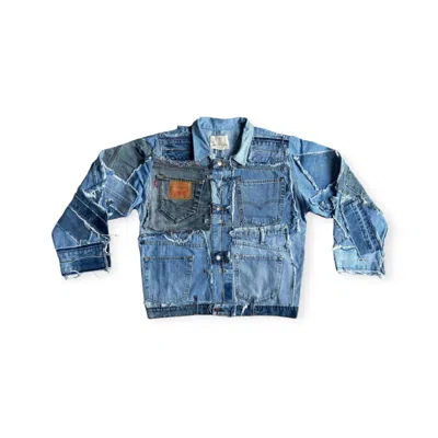 Zasta Studio Men's Shred Couture Denim Shirt A In Blue