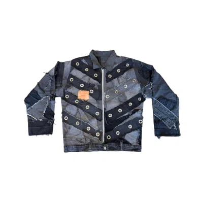 Zasta Studio Men's Shred Couture Studded Denim Jacket A