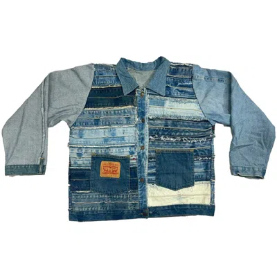 Zasta Studio Men's Shredded Couture Denim Jacket C