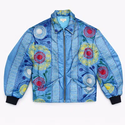 Zasta Studio Men's Unknown Tapestries Silk Bomber Jacket Large E