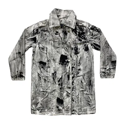 Zasta Studio Men's White / Black Color Palette-  Raw Denim Four - Black And White In White/black