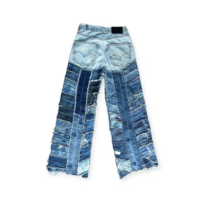 Zasta Studio Shred Couture Denim Jeans In Blue