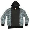 Zasta Studio Women's Black / Blue Hoody Sky Skull Cotton Printed Hoodie In Black/blue
