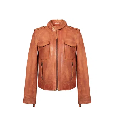 Zasta Studio Women's Manhattan Classic Brown Leather Jacket