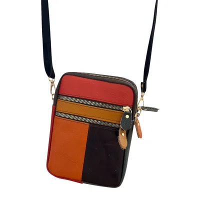 Zasta Studio Women's Gum Ball Messenger Dual Side Zipper Bag A In Black