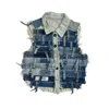 Zasta Studio Women's Shredded Couture Denim Vest A