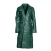 Zasta Studio Men's Green Planet Long Leather Jacket