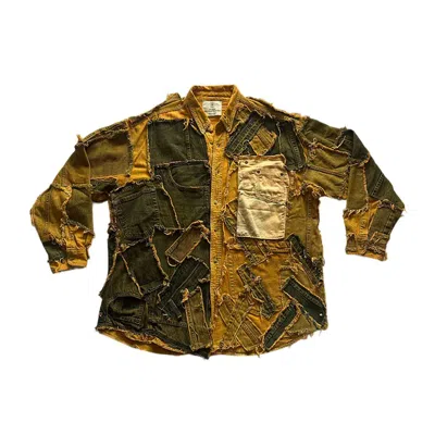 Zastastudio Men's Shred Couture Denim Shirt New C In Brown