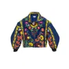 ZASTASTUDIO MEN'S UNKNOWN TAPESTRIES COTTON & SILK BLEND BOMBER JACKET SMALL