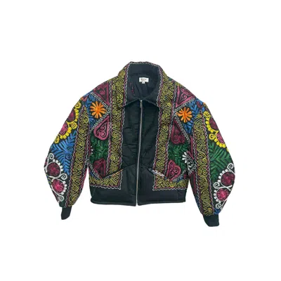 Zastastudio Men's Unknown Tapestries Cotton & Silk Blend Bomber Small B