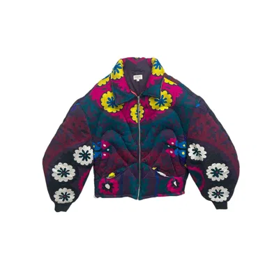 Zastastudio Men's Unknown Tapestries Cotton Blend Bomber Large A