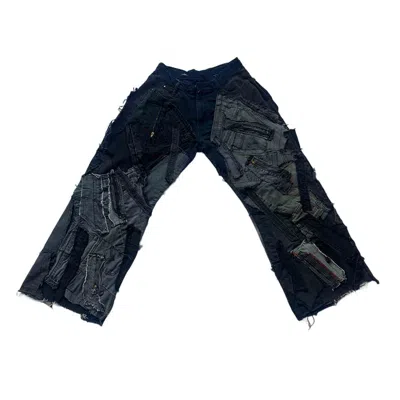 Zasta Studio Shred Couture Denim Jeans New L In Black