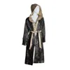 Zasta Studio Women's Gold / Green The Robe Italian Leather Jacket With Hoodie