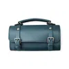 Zatchels Women's Green Handmade Leather Bowler Bag - Pine In Green