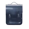 Zatchels Women's Handmade Leather City Backpack Plus - Navy Blue In Blue