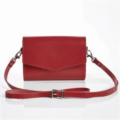Zatchels Women's Handmade Leather Clutch Bag - Red
