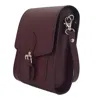 Zatchels Women's Handmade Leather Festival Phone Bag - Marsala Red In Red