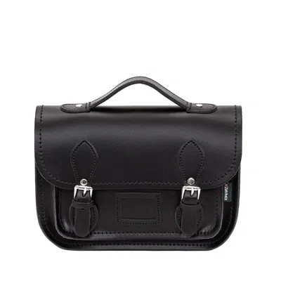 Zatchels Women's Leather Midi Satchel - Black
