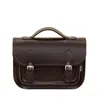 Zatchels Women's Leather Midi Satchel - Dark Brown In Brown
