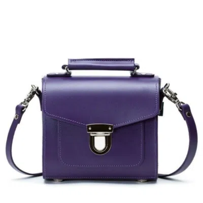 Zatchels Women's Pink / Purple Handmade Leather Sugarcube Plus- Purple In Pink/purple