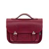 Zatchels Women's Red Leather Midi Satchel - Oxblood In Red