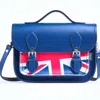 Zatchels Women's Union Jack Midi Satchel - Royal Blue In Blue