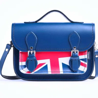 Zatchels Women's Union Jack Midi Satchel - Royal Blue