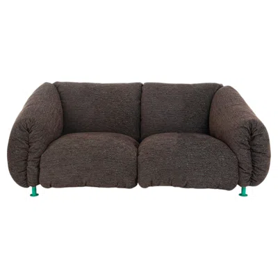 Pre-owned Zaven Zanotta 1046 Za:za Max Small Sofa In Upholstery And Steel Frame By  In Black