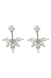 Zaxie By Stefanie Taylor Cubic Zirconia Ear Jackets In Silver