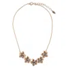 Zaxie By Stefanie Taylor Flower Necklace In Gold