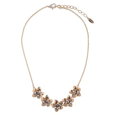 Zaxie By Stefanie Taylor Flower Necklace In Gold