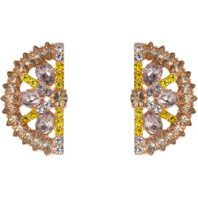 Zaxie By Stefanie Taylor Fruit Stud Earrings In Gold