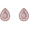 ZAXIE BY STEFANIE TAYLOR ZAXIE BY STEFANIE TAYLOR PAVÉ TEARDROP STUD EARRINGS