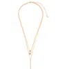 Zaxie By Stefanie Taylor Three Row Pendant Necklace In Gold