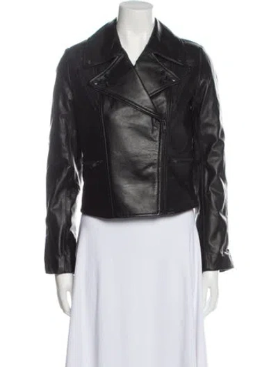 Pre-owned Zayan The Label Biker Jacket W/ Tags In Black