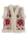 Zazi Vintage Embroidered-pattern Vest In Neutral