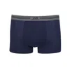 Zd Zero Defects Men's Atenas Trunk Boxer Egyptian Cotton - Comfort & Sophistication - Color Navy Blue In Blue