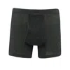 Zd Zero Defects Men's Grey Boxer Helios Elite – Egyptian Cotton & Ergonomic Fit - Color Anthracite